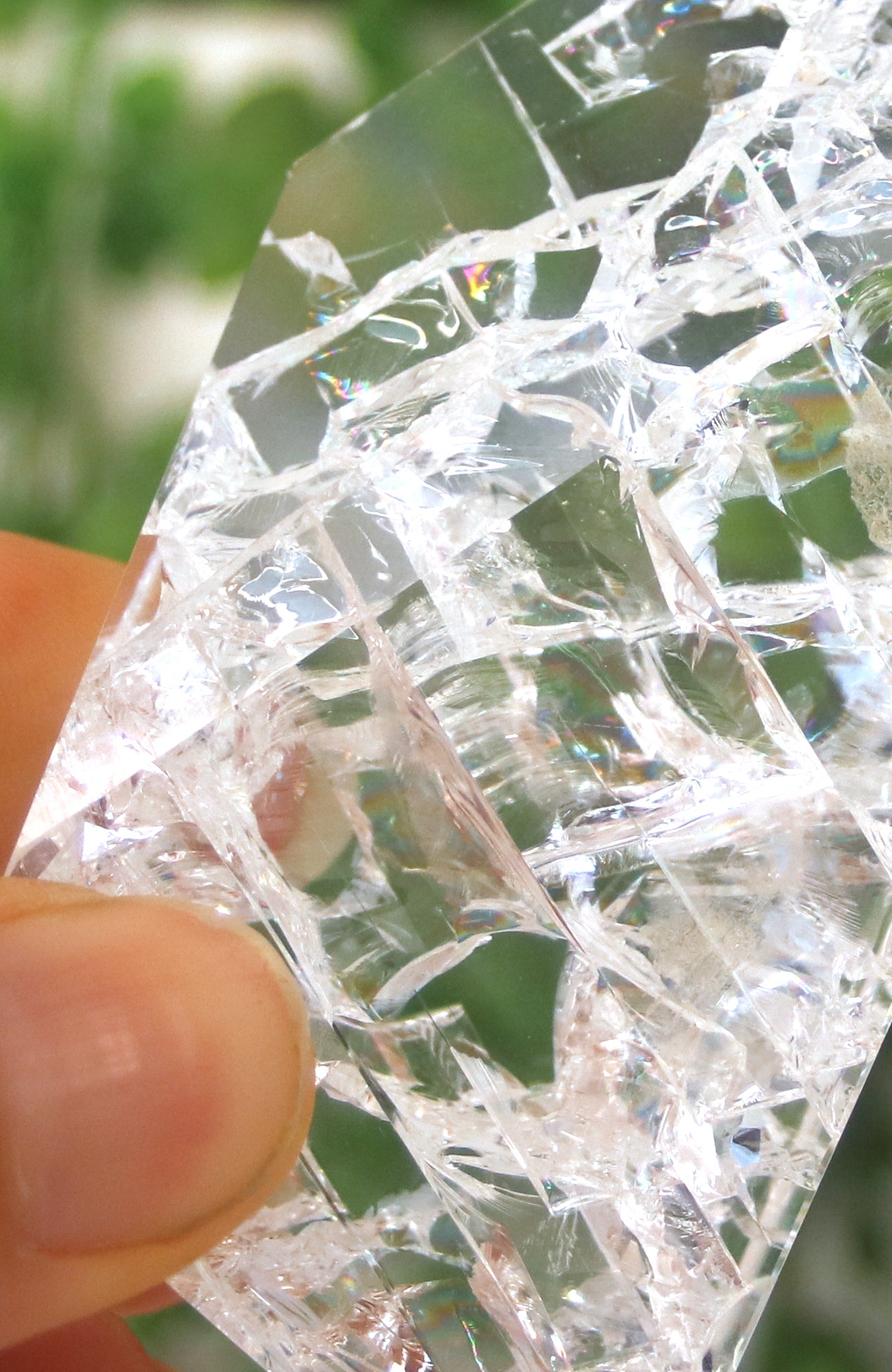 Clear Crackle Quartz Freeform